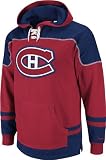Montreal Canadiens Reebok Power Play Laced Hooded Youth Sweatshirt (Yth M)
