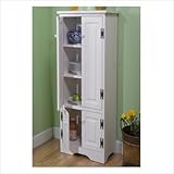 IMAGE OF Extra Tall Pine Cabinet in White