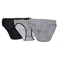 Clearance - Ladies/Womens Cotton Bikini Briefs Plain and Patterned (Pack of 3)
