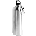 Eco-Friendly Brushed Stainless Steel 700ml Water Bottle - Easy-Carry Carabiner - BPA-Free