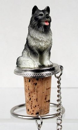 Keeshond Wine Bottle Stopper Conversation Concepts DTB32