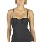 Proenza Schouler Ebony Pleated Tankini Top - S