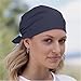 JellyBeadZ Brand Icy Doo Rag HEAD Hat (SOLID BLACK)