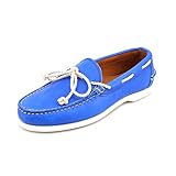 Ralph Lauren Thad Mens Size 7 Blue Wide Moc Leather Boat Shoes