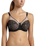 Wacoal Women's Retro Chic Full Figure Wire,Black,36DDD