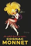 Leonetto Cappiello Cognac Monnet Vintage Ad Art Print Poster - 24x36 Poster Print, 24x36