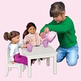 Guidecraft Doll Table and Chair, White
