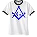 Free Mason Masonic G Logo Ringer T-Shirt