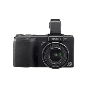 Ricoh GX 200 Digitalkamera (12 Megapixel, 3fach opt. Zoom, 6,9 cm (2,7 Zoll) Display) schwarz inkl. LCD Viewfinder Kit VF-1