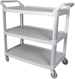 Winco USA 3-Tier Utility Cart, Gray