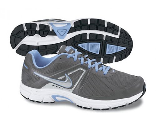 NIKE Dart 9 Damen Laufschuhe, Grau/Blau/WeiÃ?, 42