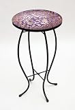 Scrolling Vine Round Glass Table