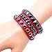 Y-blue Cool Fashion Street Rock Punk Leather Multilayer Bracelet 5 Color