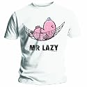 Mr Men Mr Lazy White Mens t-shirt White