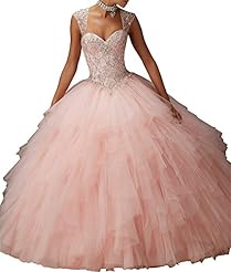   Lace Sweetheart  Ball Gown Quinceanera Dress  With Ruffles