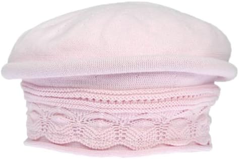 sur la tete Pointelle Beret (1-Size, Pink)