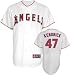 Howie Kendrick Jersey: Adult 2010 Majestic Home White Replica #47 Los Angeles Angels of Anaheim Jersey - Small