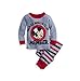 Disney Store Mickey Mouse Club Member Stripes PJ Pals Pajama Set for Baby, Gray