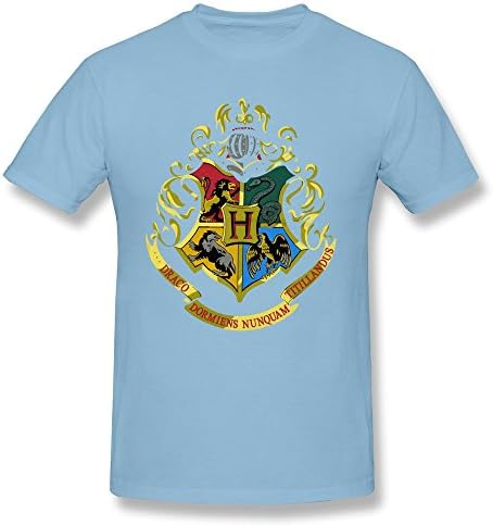 AOLiLiPO Hogwarts School Of Witchcraft And Wizardry O-Neck Tees For Men