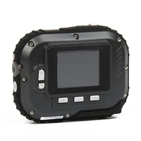 Waterproof 3.0MP CMOS Compact Digital Camera w/ 8X Digital Zoom/TF Slot - Black (2xAAA/1.8