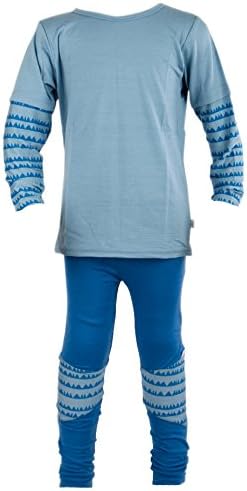 Kid Winter Merino Baby Boys' Pajamas for Kids and Toddlers, Blue, Size 4