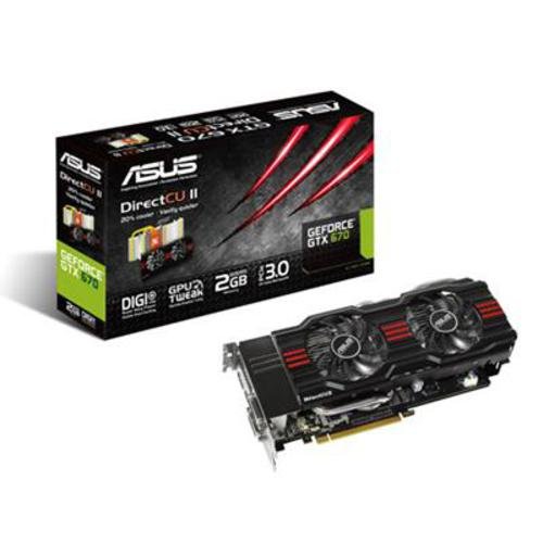 Asus Nvidia GeForce 2GB GTX 670 DirectCU II Graphics Card