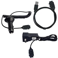 Samsung YP - T10 2in1 USB Sync and Charging Data Cable, Car Charger, and Wall / Travel Charger