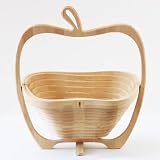 Item Infomation<br>
●Apple Bamboo Basket<br>
●カラー:ナチュラル<br>
●素材:竹<br>
●サイズ:W265×D225×H300mm<br>
折りたたみ時:W265×H300mm<br>
●原産国:中国<br><br>
リンゴのかたちのバスケット。<br>
個性的なデザインでインテリア性も抜群です。<br>
果物やお菓子、小物等など多用途で使用することができます。<br>また、畳んで