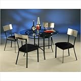 Edinburg 5 Piece Dining Set in Phantom