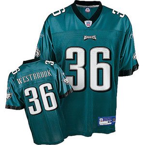 Reebok Philadelphia Eagles Brian Westbrook Replica Team Color Jersey, X-Large