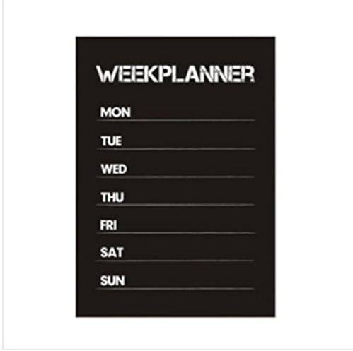 Week Planner "WeekPlanner" Blackboard Wall Sticker-Includes Free Chalk Marker