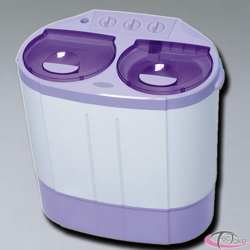Miniwaschmaschine, Mini Waschmaschine mit Schleuder, Doppelkammer