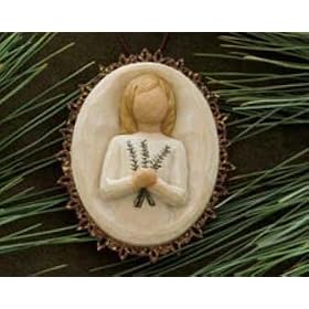 Willow Tree Remembrance metal edged ornament - 26212
