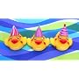 Happy Birthday Flashing Rubber Duck Bath Toy