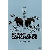 Flight of the Conchords (Bret McKenzie and Jemaine Clement, Blue) TV Poster Print