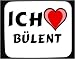 Küche & Haushalt : Mauspad mit Ich liebe Bülent Dekoration
