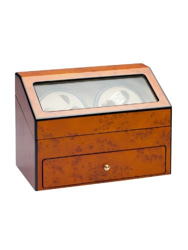 Rothenschild Accessories RS-622-4 BB Watch Winder For 4 Watches Blond Burlwood