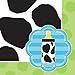 16-Count Paper Beverage Napkins, Baby Boy Cow Print