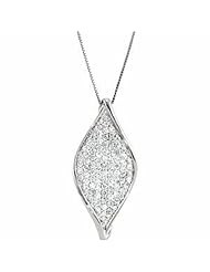 14K White Gold Diamond Necklace - 1.00 Ct. -- LIFETIME WARRANTY