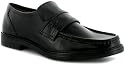 Mens Black Leather Slip On Formal Shoes - Black - UK 6-12