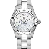 University of Connecticut Womens TAG Heuer Steel Aquaracer Watch with Mother of Pearl Dial