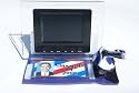 Barack Obama Digital Photo Frame 3.5" desk set. US hand made ONE OF A KIND fused glass desk caddy. With photo of Barack Obama 'CHANGE IN 2008" Caption. Plays mp3 music even Videos in a compact size unit.