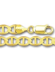 14K Yellow Gold Mariner Link Chain ( Width 6.0 mm)