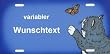 Katzenschild Wunschtext