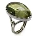 Sterling Silver Caribbean Amber Oval Ring