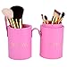 ACEVIVI 7 pcs Premium Kabuki Pink Makeup Brush Set Face Powder Foundation Eye Cosmetic Brush Kit with Roller Case