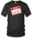 Hello, My Name is Lucien Fine Jersey T-Shirt, Black, L