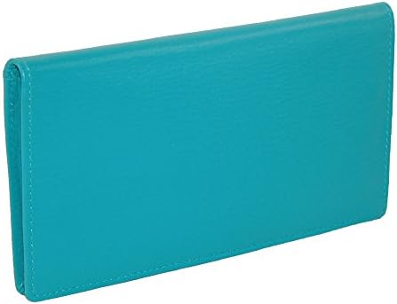 ILI Womens Leather Basic Checkbook Cover in Fashion Colors