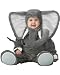 Lil Characters Infant Elephant Costume, Dark Grey/Light Grey