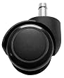 Polyurethane Office Chair Caster Wheels for use on Hardwood Floor - Standard Stem Diameter: 7/16